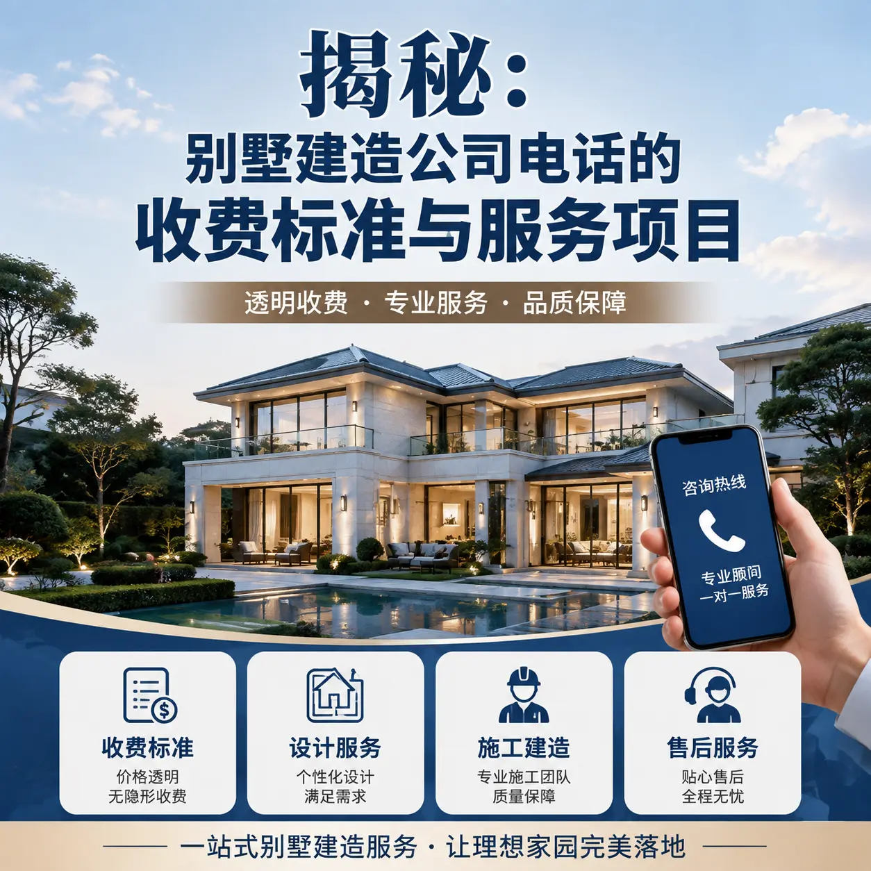揭秘:红花岗别墅建造公司电话的收费标准与服务项目