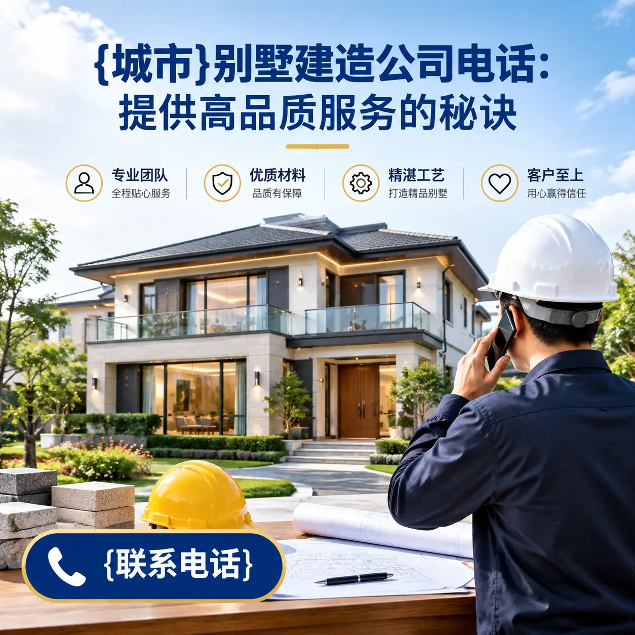 红花岗别墅建造公司电话:提供高品质服务的秘诀
