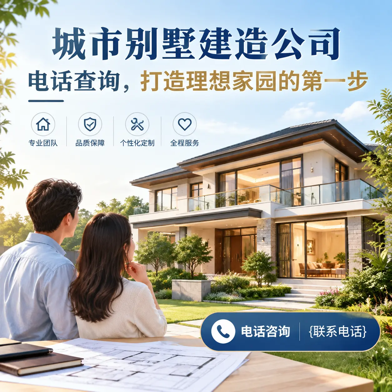 红花岗别墅建造公司电话查询,打造理想家园的第一步