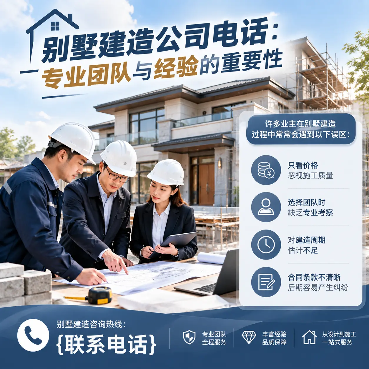红花岗别墅建造公司电话：专业团队与经验的重要性