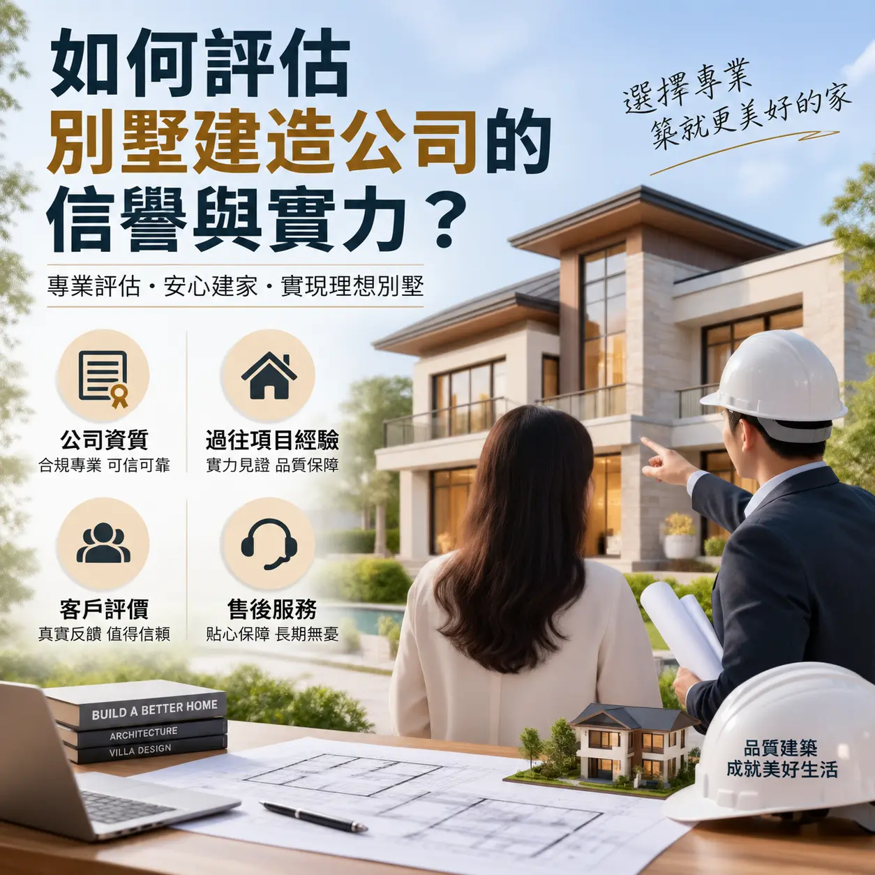 如何评估 红花岗 别墅建造公司的信誉与实力？