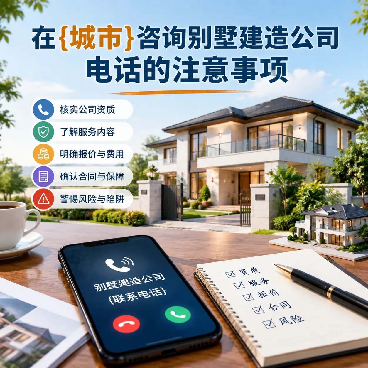 在红花岗咨询别墅建造公司电话的注意事项