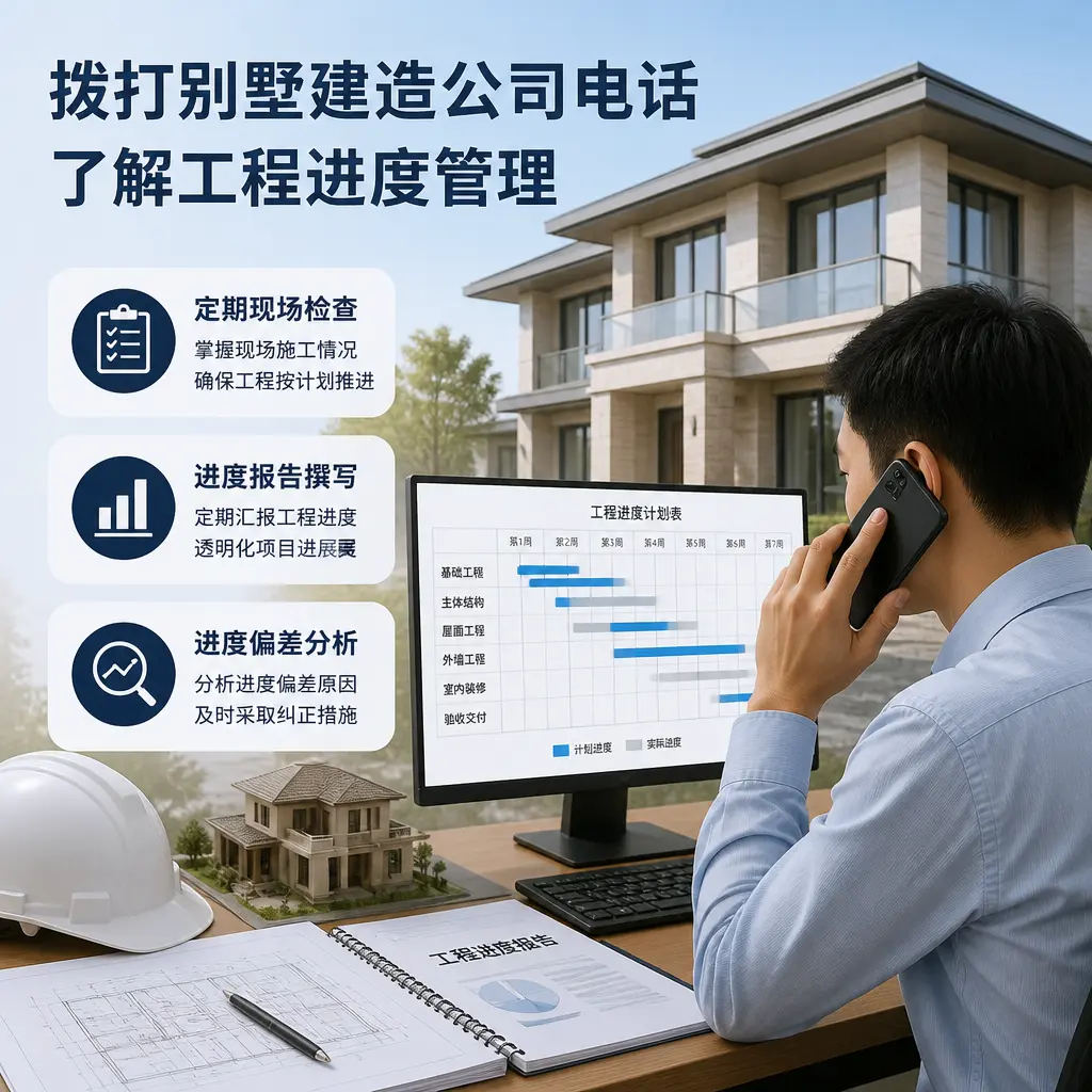 拨打红花岗别墅建造公司电话，了解工程进度管理