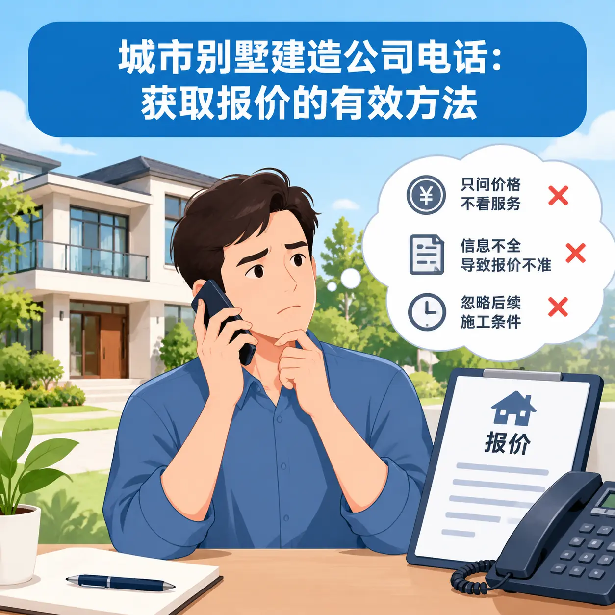 红花岗别墅建造公司电话:获取报价的有效方法